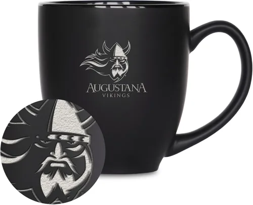 Miniatura 8 de Rico Industries - Taza de cerámica mate negra con grabado láser estándar de 15oz para NCAA (escuelas T & U) - Para bebidas calientes o frías