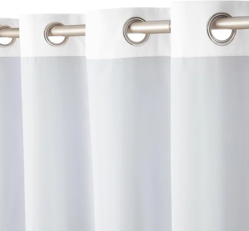Miniatura 5 de Amazon Basics Cortina de ventana opaca bloqueadora de luz para oscurecer la habitación con 2 paneles con ojales, para sala de estar y dormitorio, 52