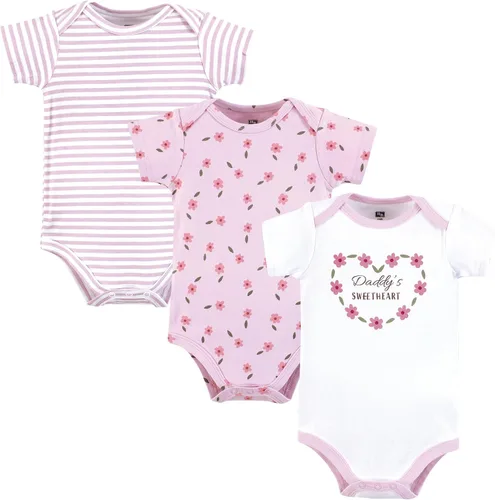 Miniatura 411 de Hudson Baby baby-girls Cotton Bodysuits 3-pack
