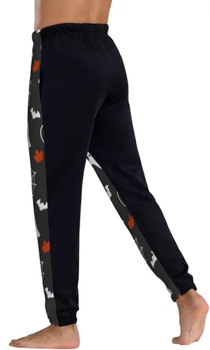 Miniatura 4 de ultaro Mens Joggers Sweatpants Pumpkins, Ghosts, Maple Leaves Casual Pants Sports Jogging Trousers with Drawstring