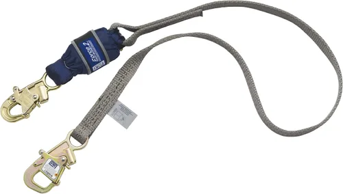 Miniatura 2 de 3M DBI-SALA EZ-Stop Force II 1246167 - Cordón amortiguador de 6 pies, ganchos a presión en cada extremo, capacidad de 310 libras, amarillo/azul