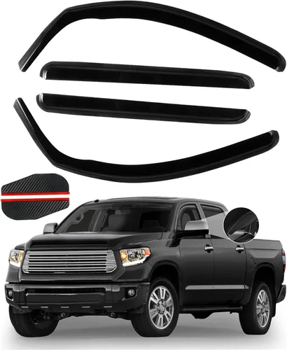 Miniatura 35 de Protectores de lluvia in Channel para Jeep Grand Cherokee L 2021, 2022, 2023, 2024, 2025 2026, deflectores de viento laterales duraderos, viseras
