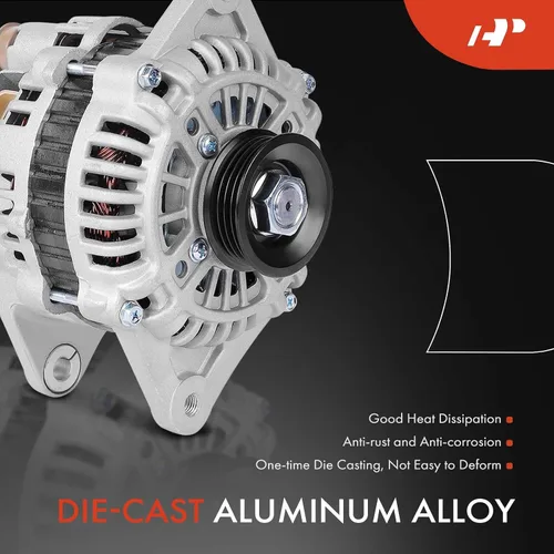 Miniatura 4 de A-Premium Alternador compatible con Ford Probe 1993-1997 y Mazda 626 1993-2002, MX6 1993-1997, 2.0L, 12V 80A polea de 4 ranuras en sentido horario