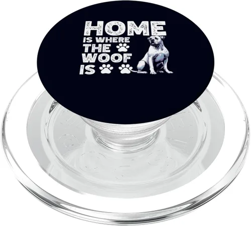 Miniatura 8 de Home is Where The Woof Is Dogo Argentino Dog Funny Dogs Fans PopSockets Standard PopGrip