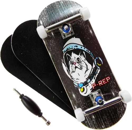 Miniatura 10 de P-REP V2 Performance Patineta Completa de Madera para Dedos 34mm - Banana