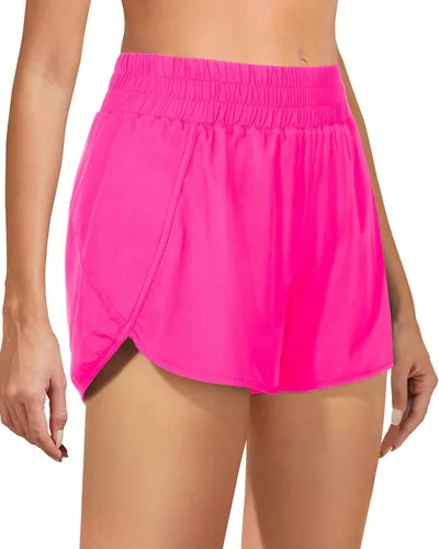 Miniatura 6 de Holipick 3'' High Waisted Running Shorts Mesh Liner Quick Dry Athletic Gym Track Workout Shorts Lightweight with Zip Pocket