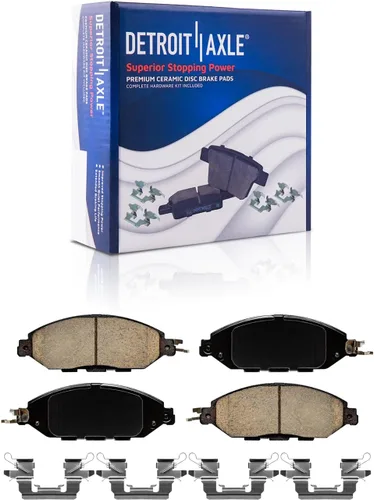 Miniatura 24 de Detroit Axle - Kit de frenos para Ford Transit Connect 2018-2023, rotores de freno de disco Pastillas de freno de cerámica con reemplazo