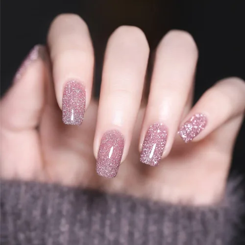 Miniatura 4 de VERONNI Explosion Diamond - Esmalte de uñas de gel reflectante brillante con purpurina brillante para remojar el gel de uñas UV, gel de diamante 03