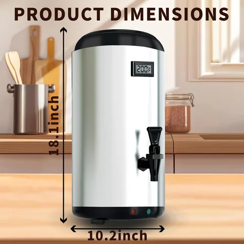 Miniatura 6 de Dispensador de bebidas con dispensador de bebidas aislado con calefacción, dispensador de bebidas de calefacción eléctrica, urna de agua caliente