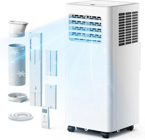 Miniatura 11 de EUHOMY Aire acondicionado portátil de 8000 Btu, 3 en 1, aire acondicionado portátil con modos de frío, seco, ventilador, aire acondicionado