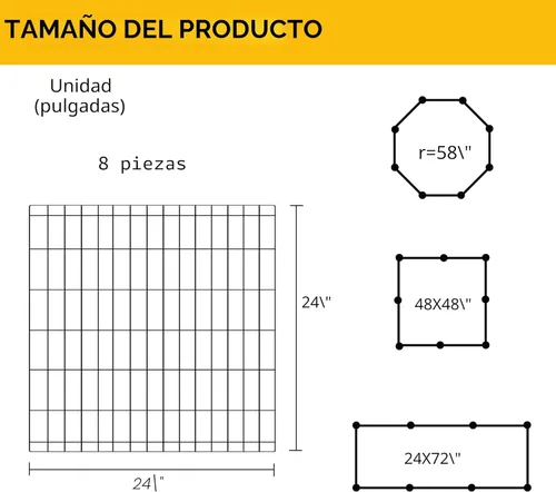 Miniatura 7 de FDW Corral para perros de 24 pulgadas, 8 paneles, para interiores y exteriores, valla de metal para cachorros, valla portátil plegable