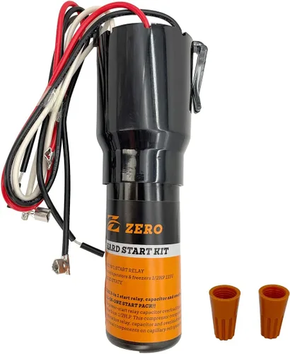 Z Kit de arranque duro HS21 para compresor de congelador y refrigerador, reemplaza a RCO210, condensador de sobrecarga y arranque de relé 3 en 1,
