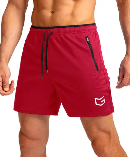 Miniatura 34 de G Gradual Pantalones cortos de correr para hombre con bolsillos con cremallera, secado rápido, gimnasio, atletismo, entrenamiento, pantalones cortos