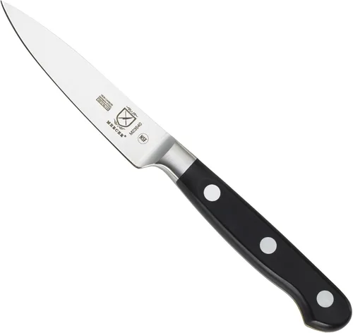 Miniatura 5 de Mercer Culinary M23500 Renaissance - Juego de bloques de cuchillos forjados de 6 piezas, bloque de vidrio templado