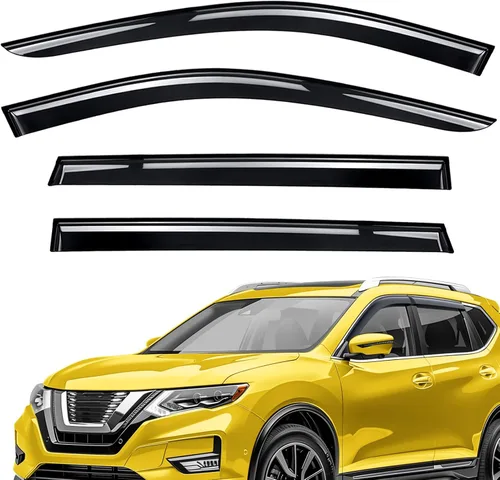 Miniatura 15 de Deflectores de ventana extra duraderos, viseras de ventana con cinta adhesiva, protectores de lluvia para Mazda CX-5 2017-2026, viseras solares