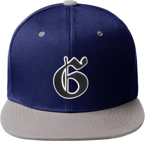 Miniatura 1581 de Daxton Gorra clásica con visera de billete plano con letras del alfabeto inglés antiguo de la A a la Z