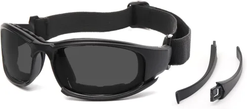 ALWAYSUV Gafas de seguridad para disparar, antivaho y resistentes a los arañazos y protección contra los rayos UV, gafas militares de protección
