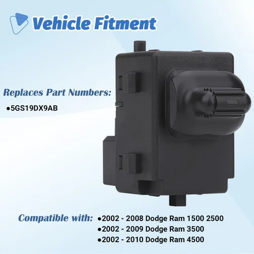 Miniatura 2 de Interruptor de cerradura de puerta de alimentación del lado del pasajero delantero derecho Botón de control Compatible con 2002 2003 2004 2005 2006