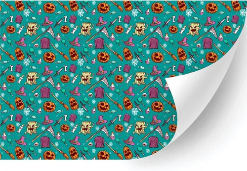 Miniatura 37 de HTV4U Vinilo de transferencia de calor con estampado de Halloween (zigzag de Halloween, 18.5 pulgadas x 3 yardas), papel de transferencia de prensa