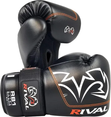 RIVAL Boxing RB1 2.0 Ultra Bag Gloves - Guantes con cierre de gancho y bucle, microfibra súper resistente, espuma de alta densidad, palma de malla