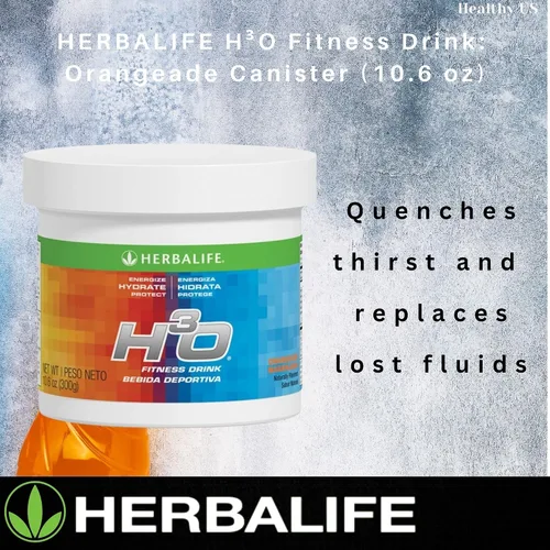 Miniatura 9 de Herbalife H³O Fitness Drink: recipiente de Orangeade de 10.6 oz (300 g), mezcla de carbohidratos para energía inmediata, energiza, hidrata, protege