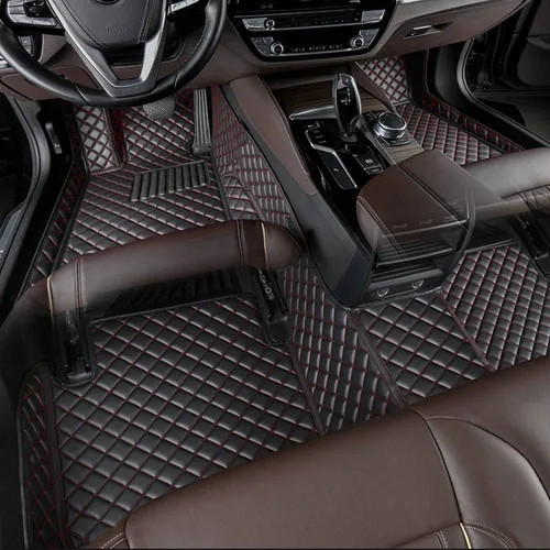 Miniatura 30 de Alfombrillas automotrices personalizadas para Mercedes Benz A B C CLA CLS CLK GLE GLS GLA GLK GL ML G S GLC SL CL SLC R SLK, etc. Tapete de cuero