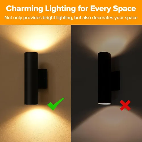 Miniatura 5 de LUTEC Luces de pared para exteriores del anochecer al amanecer, aplique LED integrado de 16 W, iluminación exterior de aluminio impermeable de 3000