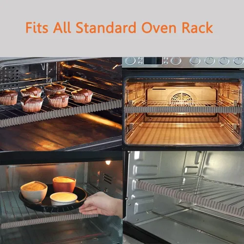 Miniatura 3 de LeeYean Protectores de horno para estanterías, paquete de 4 protectores de silicona resistentes al calor, protegen contra quemaduras y cicatrices