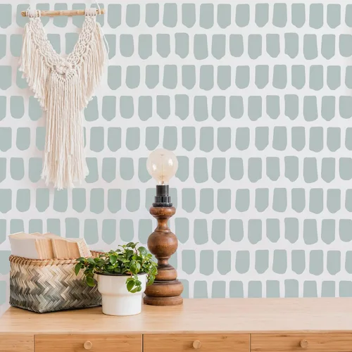 Miniatura 7 de Paquete de 6 plantillas de pared de ladrillo de 14 pulgadas para pintar patrones grandes en la pared, plantillas decorativas reutilizables