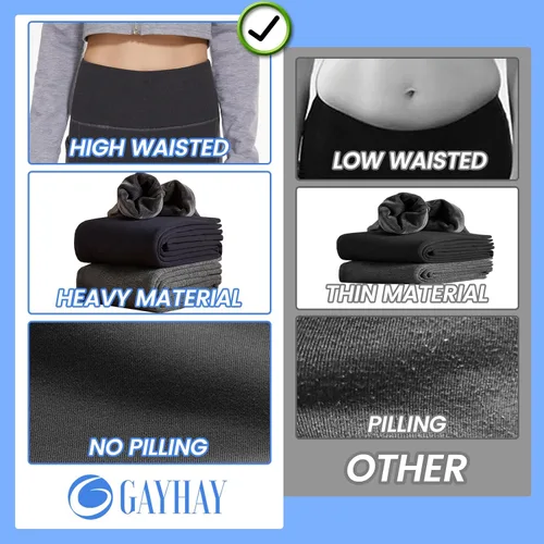 Miniatura 3 de GAYHAY Leggings con bolsillos para mujer, tallas regulares y grandes, pantalones de yoga capri de cintura alta, control de abdomen, compresión