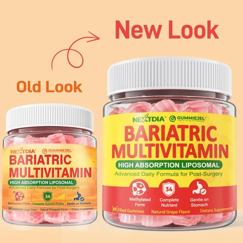 Miniatura 7 de Gomitas multivitamínicas bariátricas metiladas liposomales con hierro para mujeres y hombres, multivitamínico de alta absorción con CoQ 10