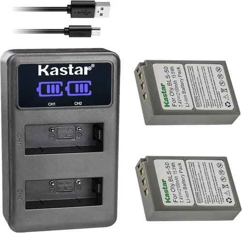 Miniatura 5 de Kastar BLS-50 LED2 Cargador de batería USB compatible con Olympus Pen E-P1, E-P2, E-P3, E-P7, E-PL1, E-PL1s, E-PL2, E-PL3, E-PL5, E-PL6, E-PL7