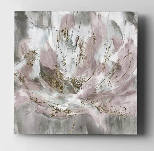 Wexford Home Blush Flower Power - Lienzo decorativo para pared, envuelto en galería, 24 x 24 pulgadas, multicolor