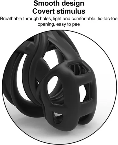 Miniatura 4 de Chastity Cage - Jaula de castidad para adultos, juguetes sexuales para adultos con 5 anillos activos, dispositivos de castidad para pene