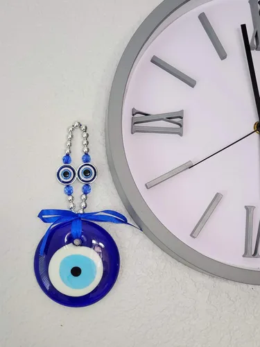 Miniatura 4 de LUCKBOOSTIUM Amuleto único y elegante contra el mal de ojo con cuentas de cristal azul para colgar en el auto, dijes para fuerza, protección