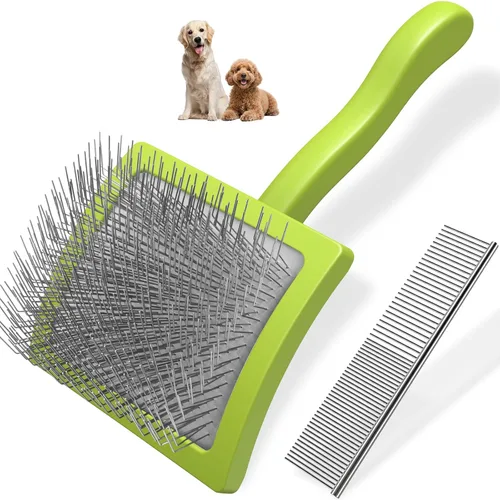 Miniatura 11 de 2 cepillos deslizantes para perros y peines de mascotas, cepillo profesional de aseo para perros (Goldendoodles, caniches, labradoodles)