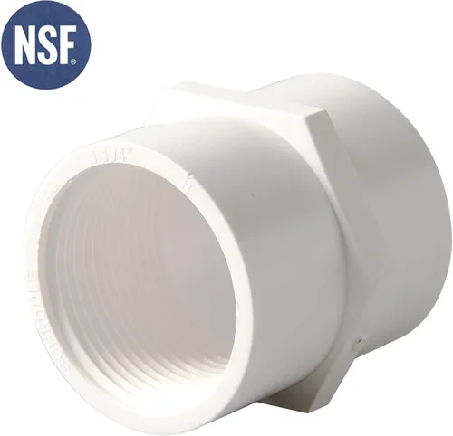 Miniatura 2 de Rainbow Dream Adaptador hembra de PVC de 1 pulgada (enchufe x rosca hembra) - 10 unidades, color blanco