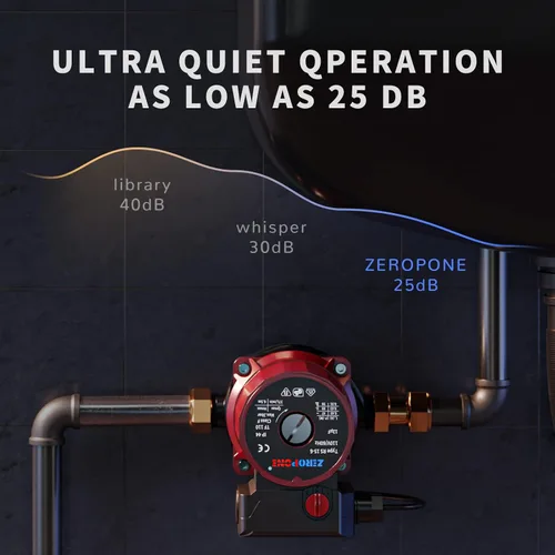 Miniatura 4 de ZeroPone Bomba de recirculación, bomba de circulación de circulación de agua de 93 W, NPT de 3/4 pulgadas con adaptador NPT de 1/2 pulgadas, 15-6C 3