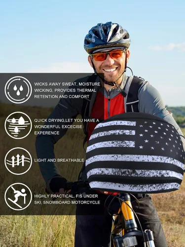Miniatura 7 de Geyoga Gorro de calavera de enfriamiento para correr, 8 piezas, gorro de ciclismo