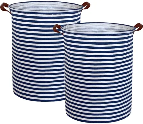 Miniatura 16 de ESSME - Cesta de almacenamiento grande, de tela con asas, plegable, para la ropa, el hogar, como regalo, organizador de juguetes Leones