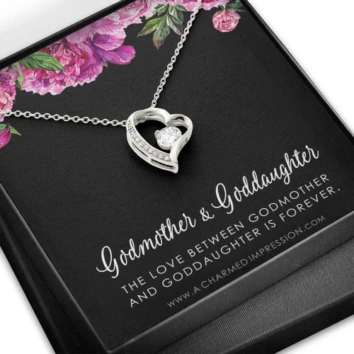 Miniatura 8 de A Charmed Impression Collar de madrina, regalo para madrina de ahijada, regalo de madrina, joyería para madrina, regalo de madrina, joyería
