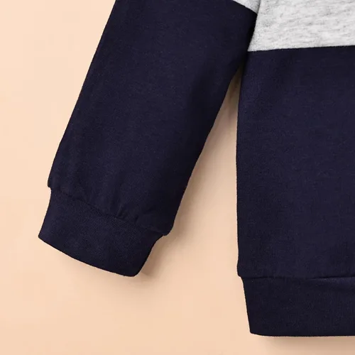 Miniatura 65 de Ropa de otoño e invierno para bebé, trajes de niño pequeño, sudadera de manga larga, sudadera de retazos y pantalones, 2 piezas, 12 meses a 5 años