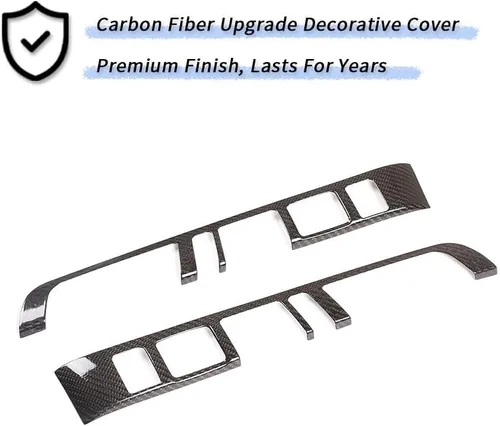 Miniatura 6 de Cubierta decorativa de panel de botones multifunción para Porsche Macan 2014-2020, accesorios interiores de fibra de carbono real Ultra-Light