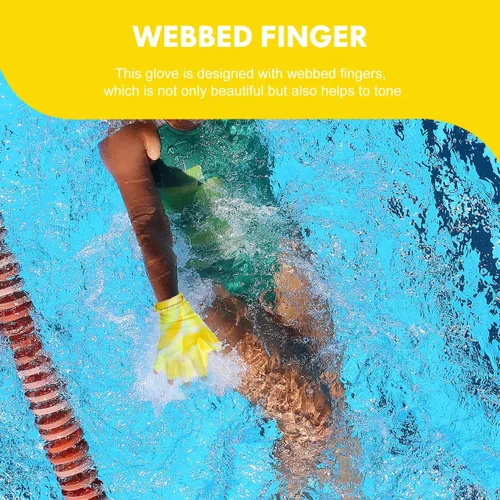 Miniatura 4 de Baluue 2 guantes de natación, guantes de natación acuática, para entrenamiento en agua, palmeados a mano, para hombres, mujeres, adultos