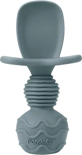 Miniatura 8 de PandaEar Paquete de 6 cucharas de silicona para bebés, cucharas para bebés de 6 a 12 meses, suministros de destete LED para bebés