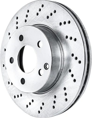 Miniatura 8 de Detroit Axle - Kit de freno delantero para Mercedes-Benz C250 C300 C230 SLK250 [sin paquete deportivo], rotores de freno de disco ranurados