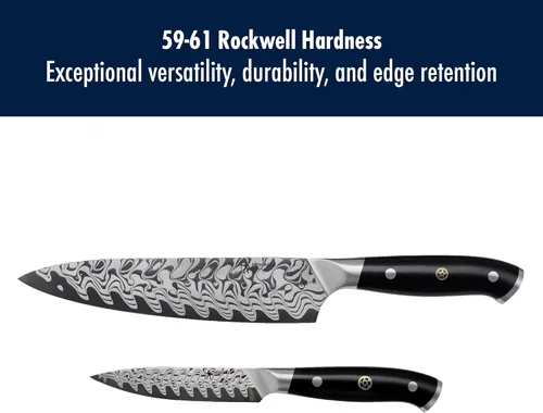 Miniatura 5 de HENCKELS Compass Damascus - Juego de cuchillos de chef de Damasco (2 piezas)