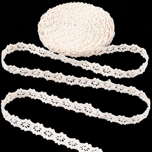 5.47 yardas, cinta de coser de encaje floral, adornos decorativos suaves para envolver ramos, lazos de bricolaje, clip para el cabello, decoración