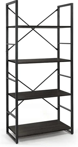 Miniatura 8 de Fencer Wire Estante de pie de 4 niveles, estantería de 24 pulgadas de ancho, organizador de almacenamiento de estantes, estantes industriales