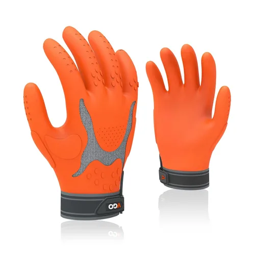Miniatura 7 de Vgo... NGG X1 Guantes de trabajo Gription sin costuras, guantes de trabajo para hombres, guantes antideslizantes para almacenamiento y conductores